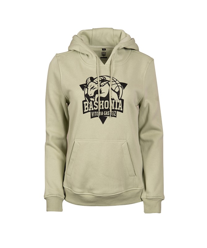Hoodie Moda Baskonia Escudo Mujer Verde 23/24