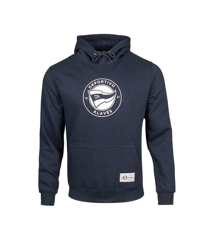 Hoodie Deportivo Alavés Azul Con Escudo Blanco 2024