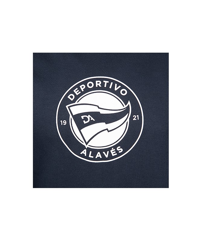 Hoodie Deportivo Alavés Azul Con Escudo Blanco 2024