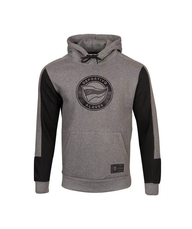 Hoodie Deportivo Alavés Logo Negro Doble