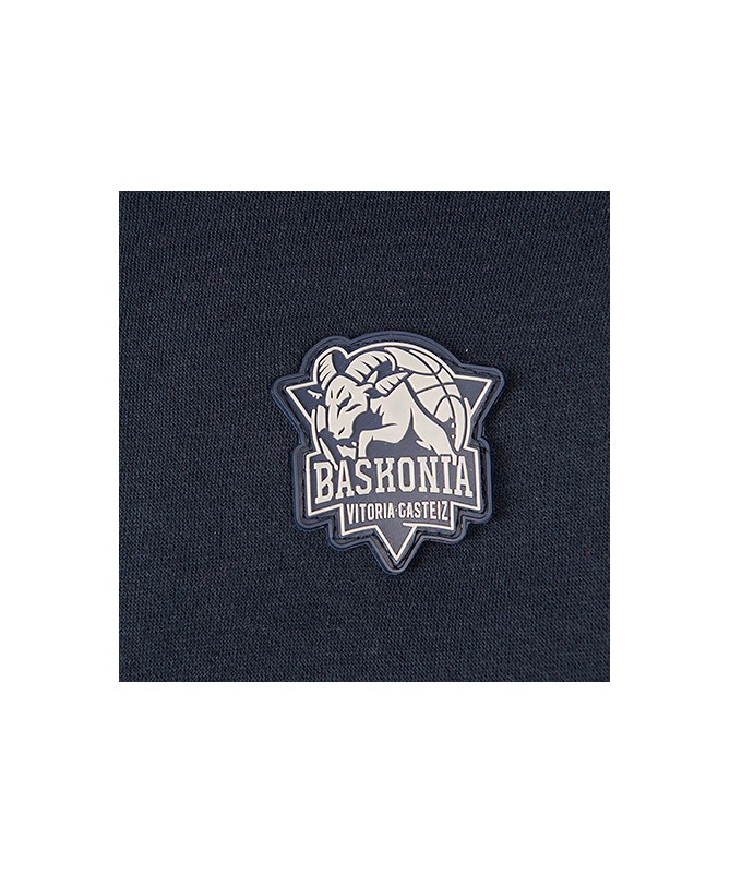 Hoodie Zip Baskonia Marino Grana 2024 JR