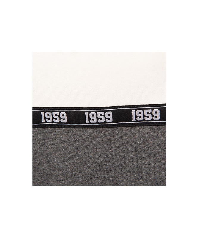 Hoodie Baskonia Tricolor Gris/Navy/Blanco JR