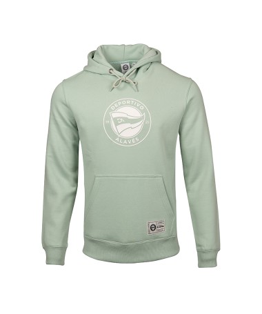 Hoodie Deportivo Alavés Verde Con Escudo Blanco 2024
