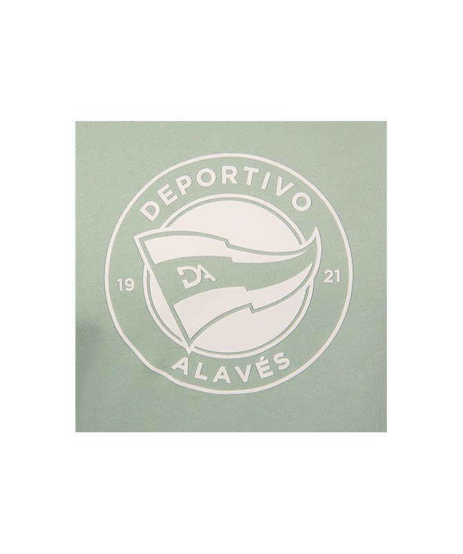 Hoodie Deportivo Alavés Verde Con Escudo Blanco 2024