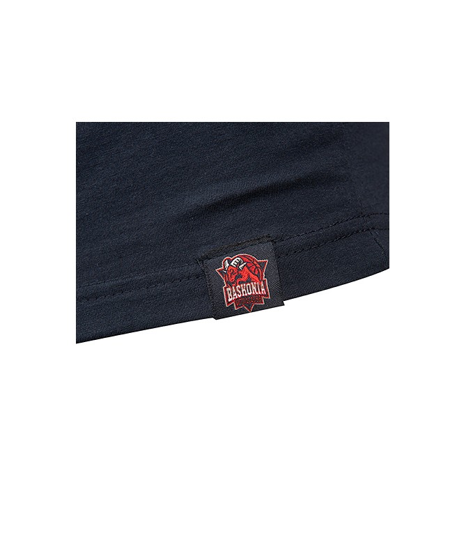 Camiseta Moda Baskonia Marino SS24 Texto Corporate