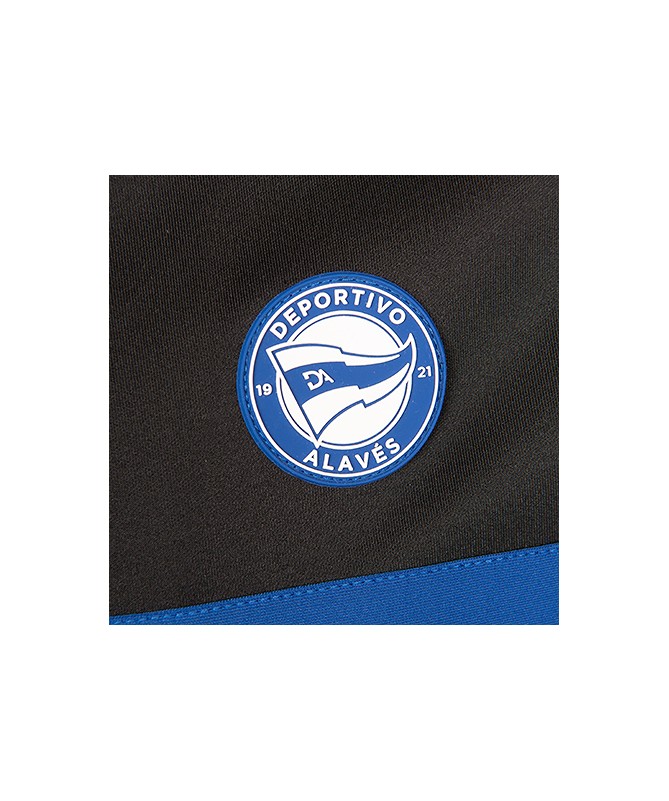 Chaqueta Negra Moda Deportivo Alavés Detalle Albiazul 24/25