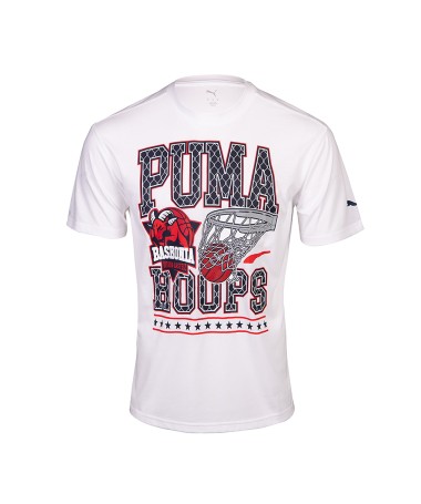 Camiseta Moda Oficial Baskonia Hoops Blanca 25/26