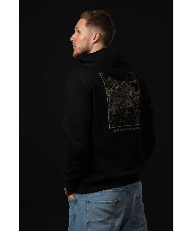 Hoodie Moda Baskonia City Negra 24/25