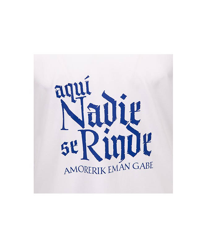 Camiseta Prepartido Deportivo Alavés Aquí Nadie Se Rinde Blanca 24/25