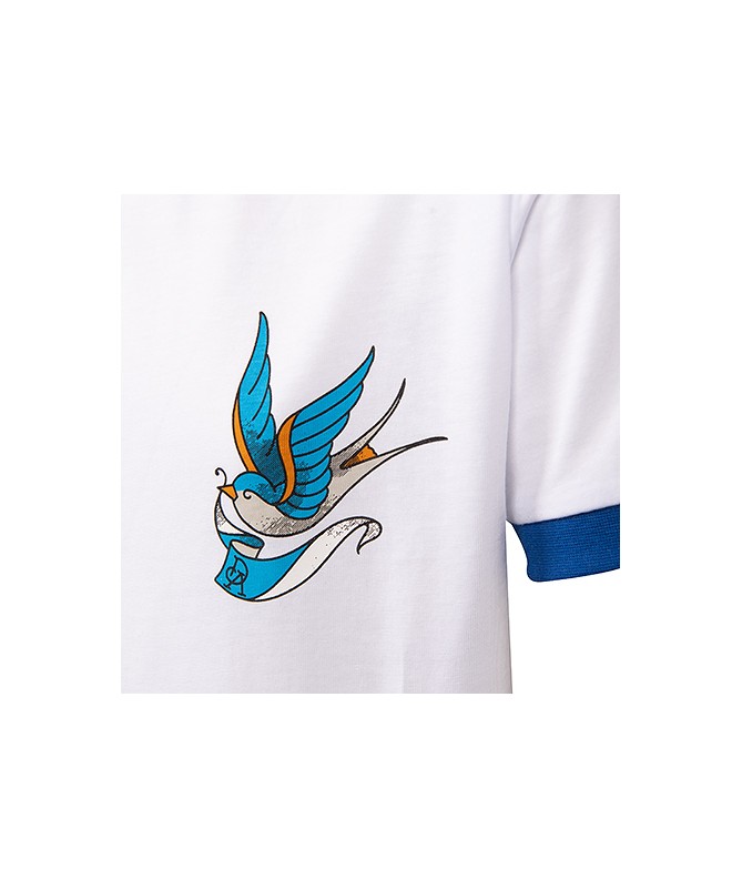 Camiseta Tattoo Bird Blanca Junior