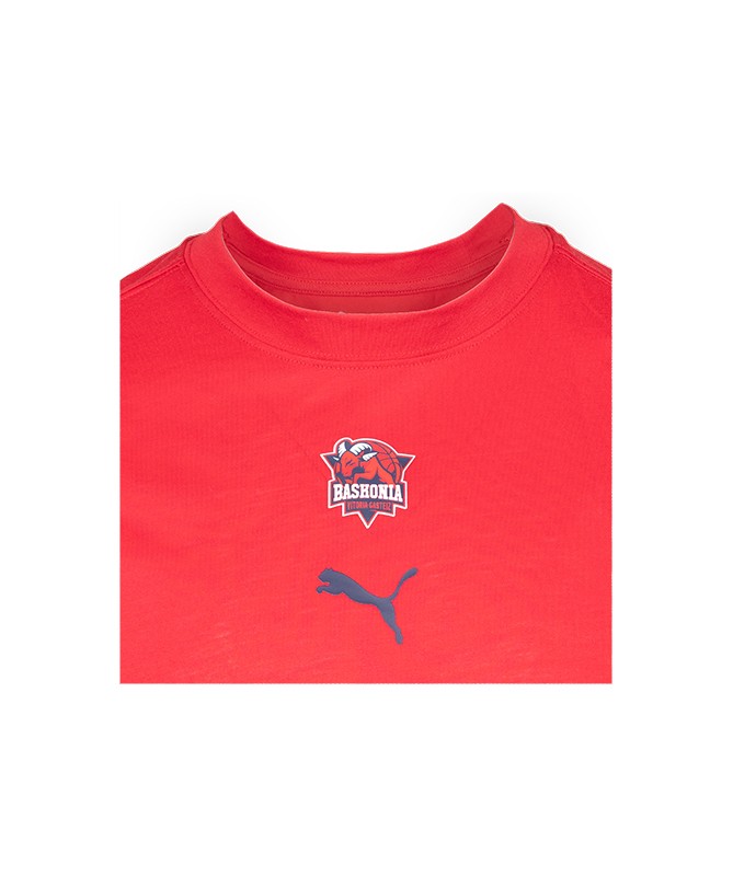 Camiseta Paseo Jugador Oficial Baskonia Roja 25/26 Junior