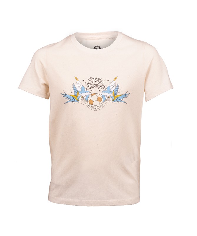 Camiseta Tattoo Betiko Betirako Beige Junior