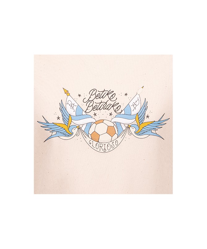 Camiseta Tattoo Betiko Betirako Beige Junior