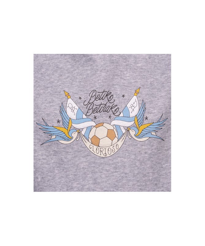 Hoodie Tattoo Betiko Betirako Gris Junior
