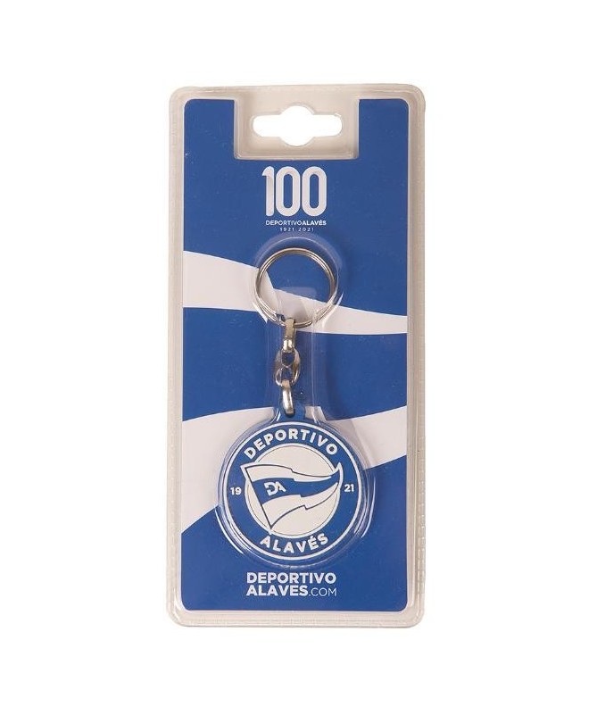 Llavero De Goma Nuevo Escudo Deportivo Alavés