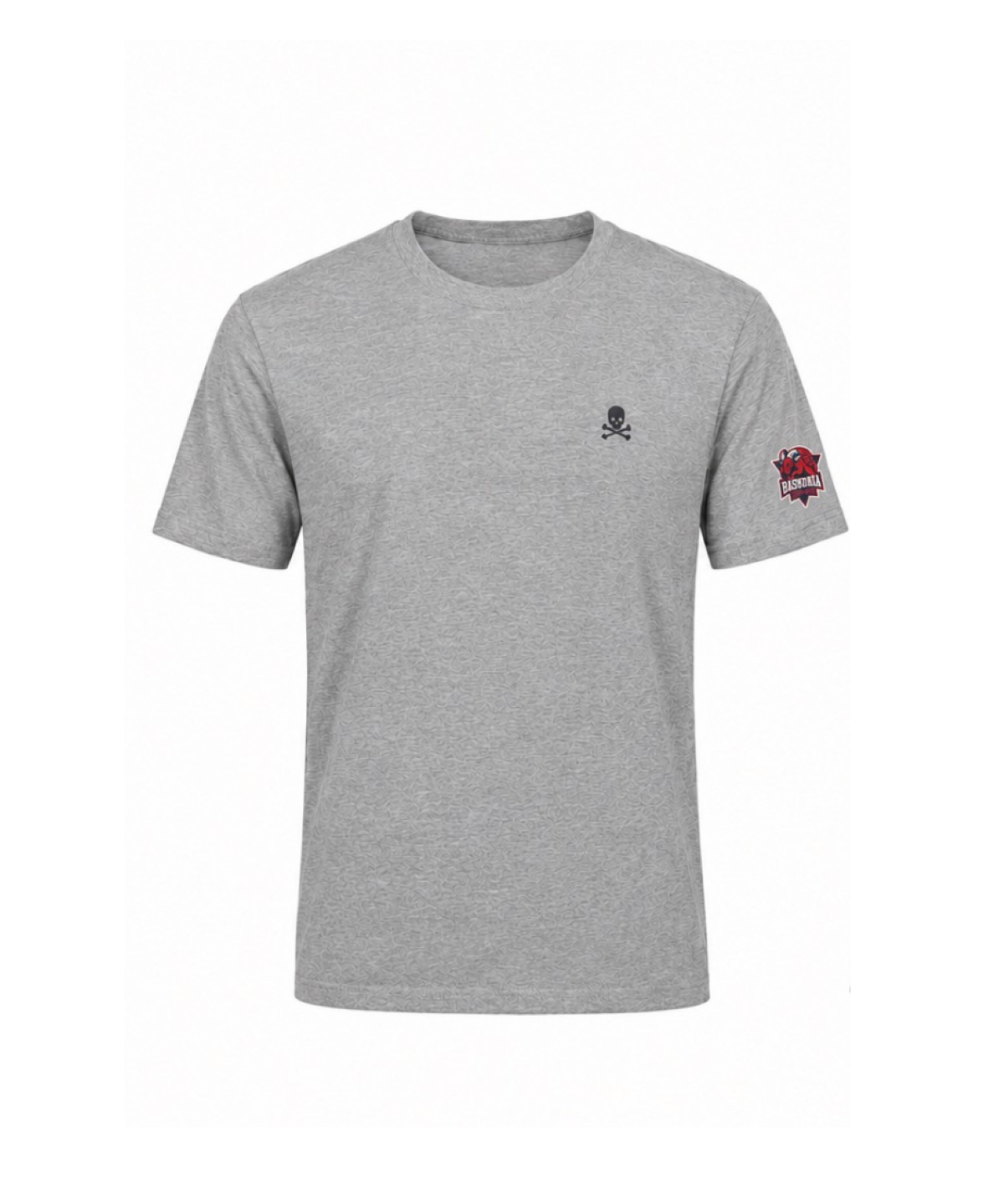 CAMISETA CALAVERA GRIS BKN X SCALPERS