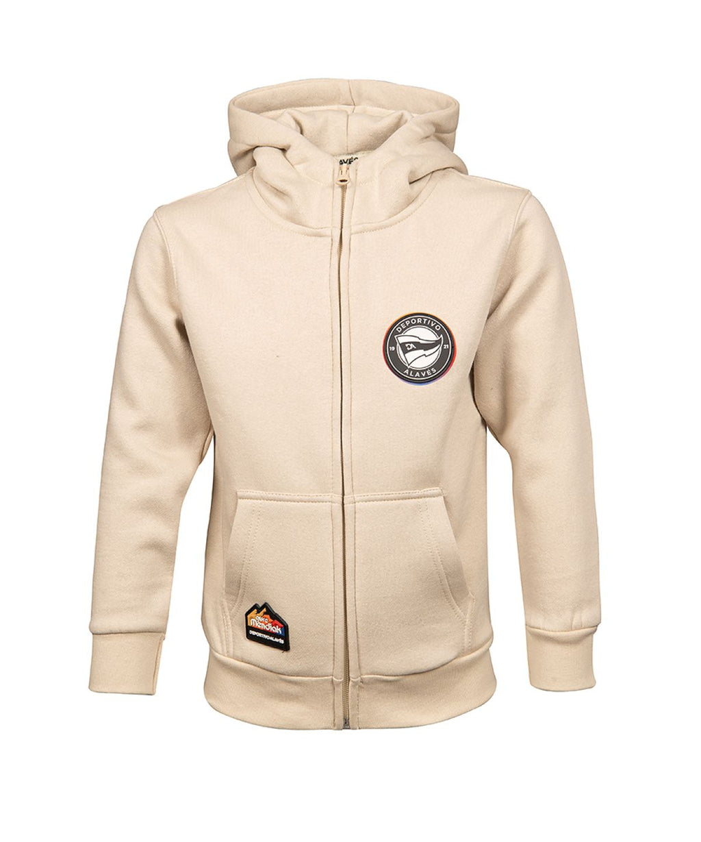 HOODIE DA GURE MENDIAK GORBEIA BEIGE JR