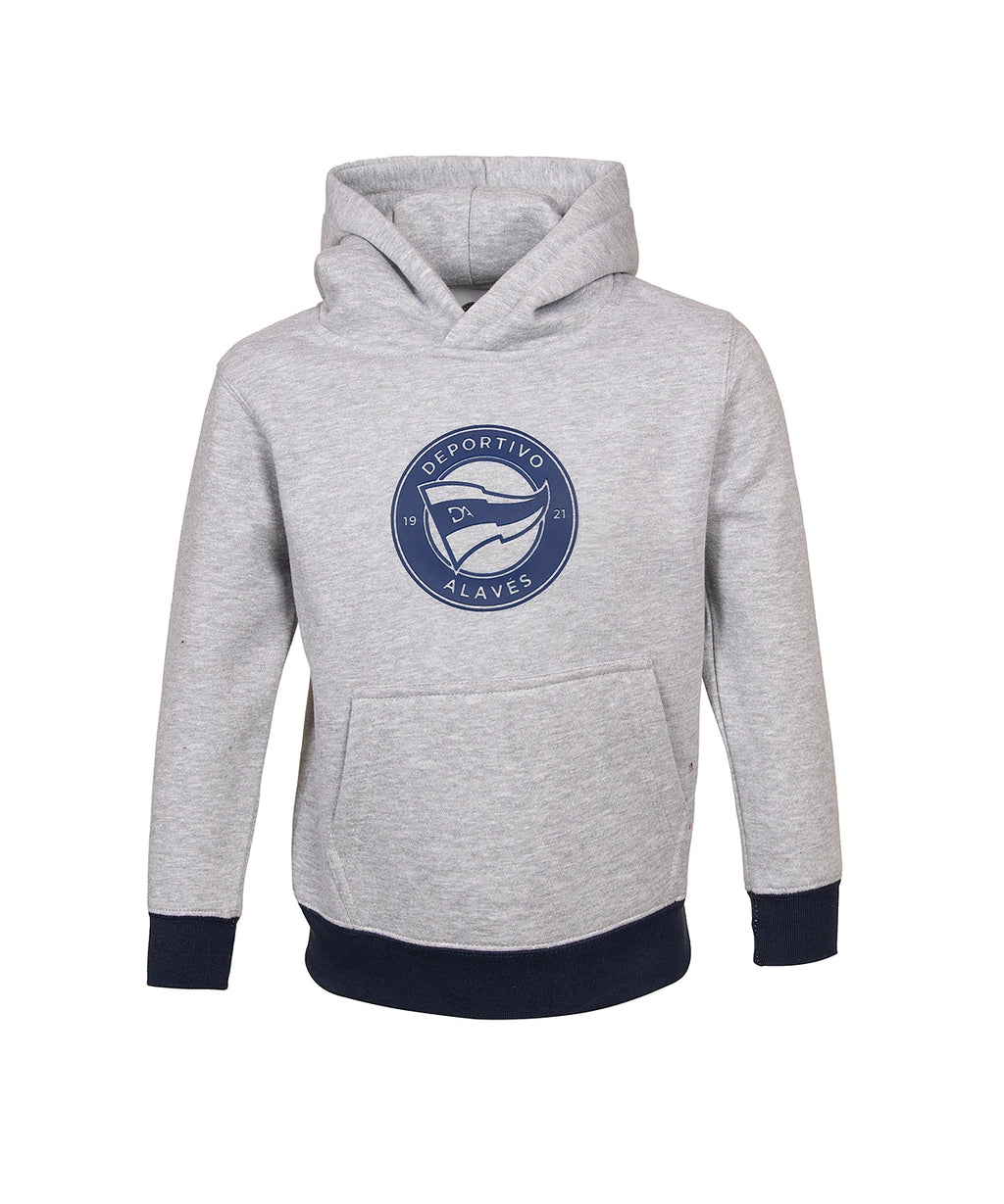 HOODIE MO DA GRIS INFANTIL LOGO DA 26-27