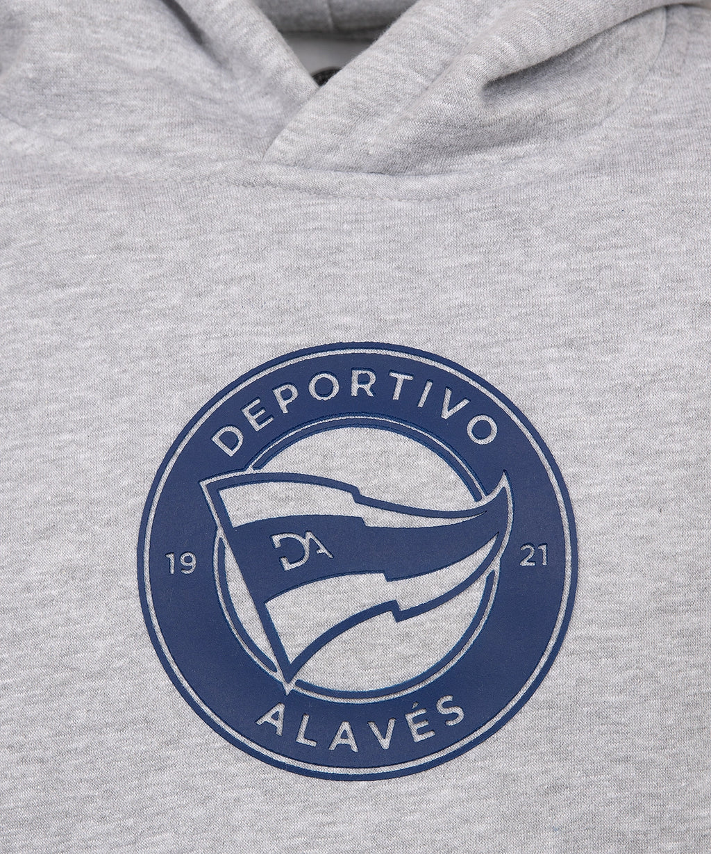 HOODIE MO DA GRIS INFANTIL LOGO DA 26-27
