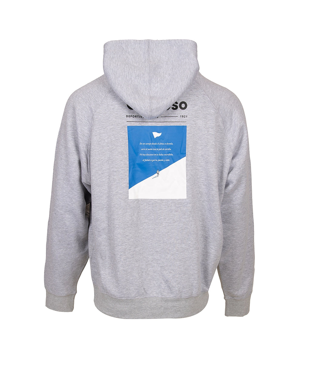 HOODIE MO DA GARRA Y PASIÓN GRIS 26-27 JR
